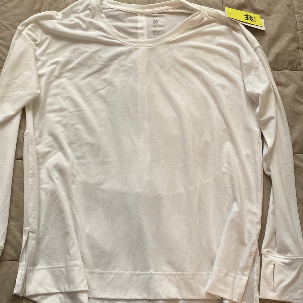 all in motion long sleeve top size L NWT